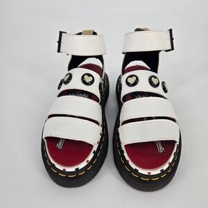 Rare Dr Martens Betty Boop Clarissa Quad Platform Sandals Vegan Leather Womens 5